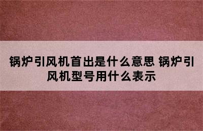 锅炉引风机首出是什么意思 锅炉引风机型号用什么表示